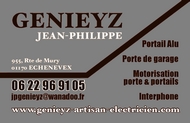 Jean-Philippe GENIEYZ : artisan électricien Pays de Gex